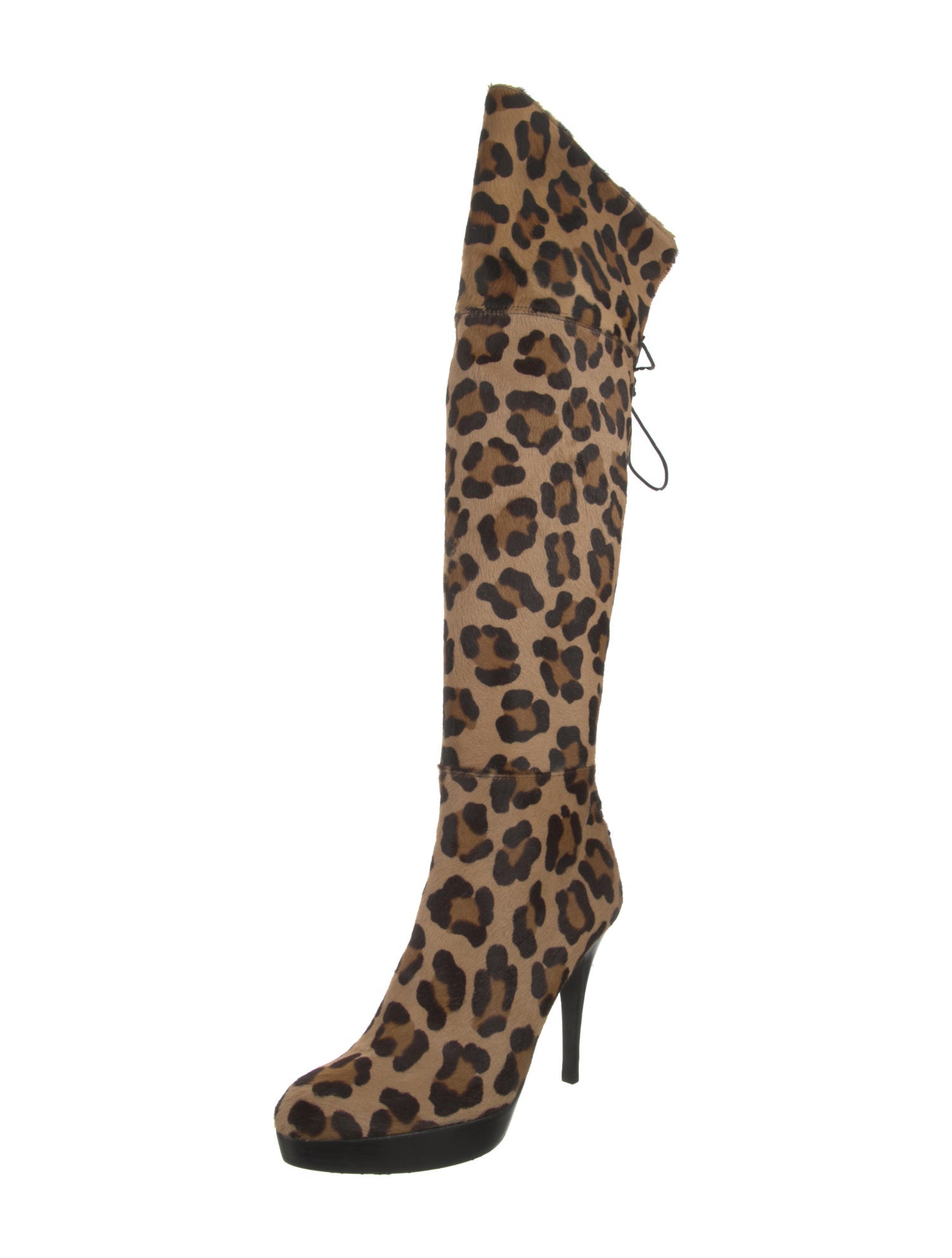 Stuart Weitzman Ponyhair Animal Print Boots